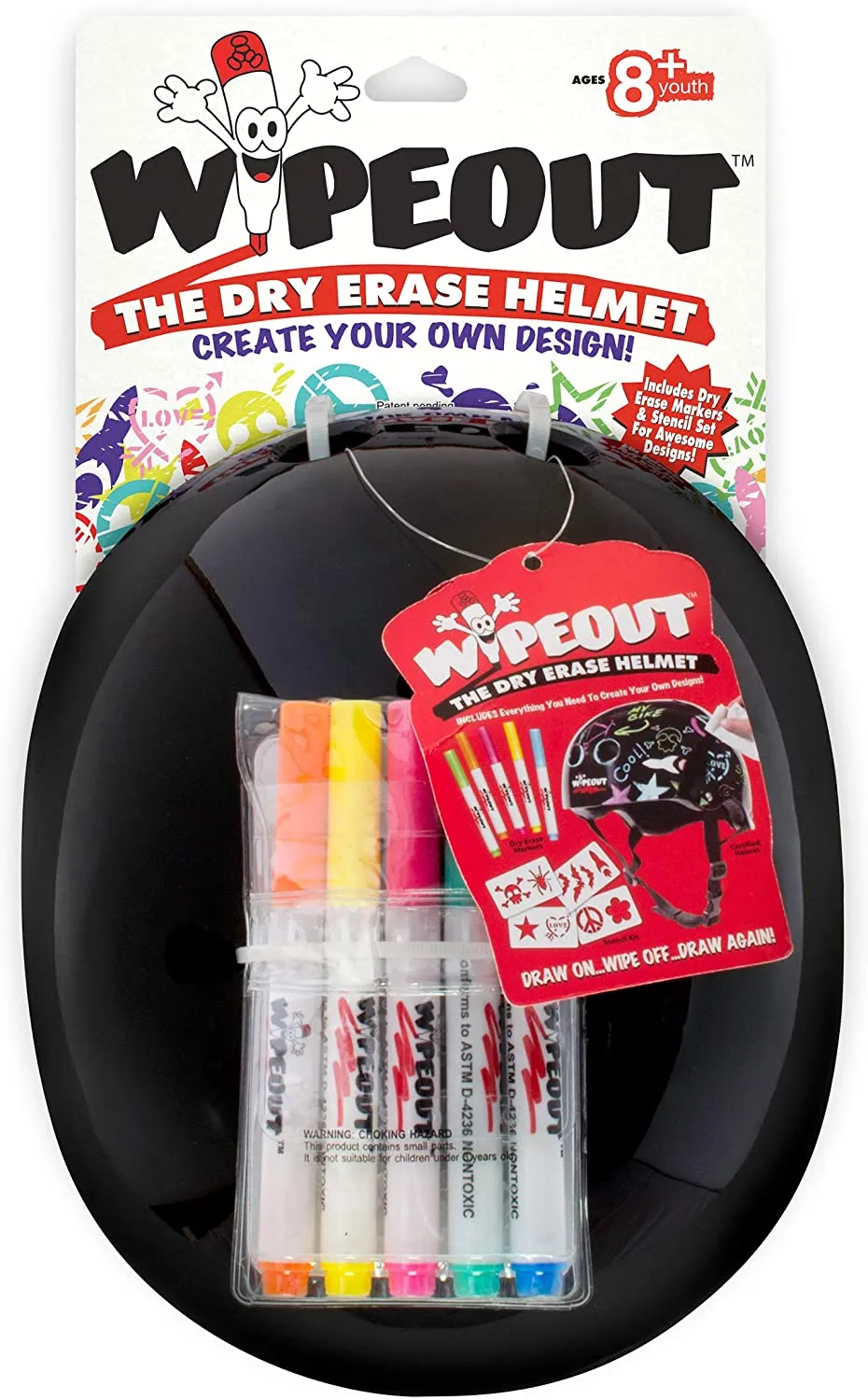 Wipeout Dry Erase Helmet - Assorted Colors -