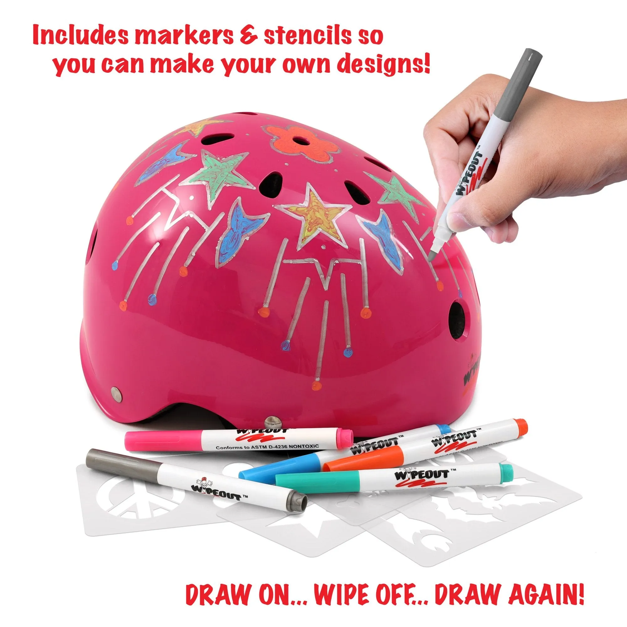 Wipeout Dry Erase Helmet - Assorted Colors -