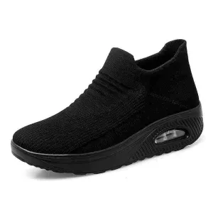 Women's comfortable breathable air cushion elastic shoes