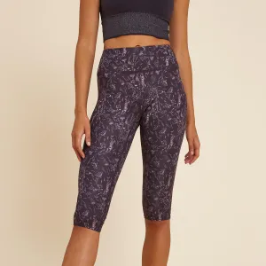 Women's Dynamic Yoga Bottoms - Purple Print