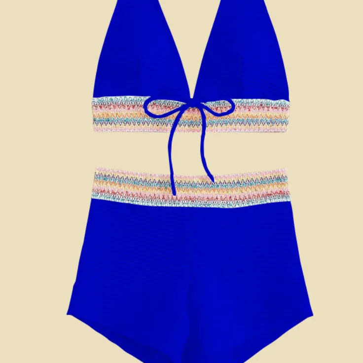 Women's Split High Waist Bikini Suit trending