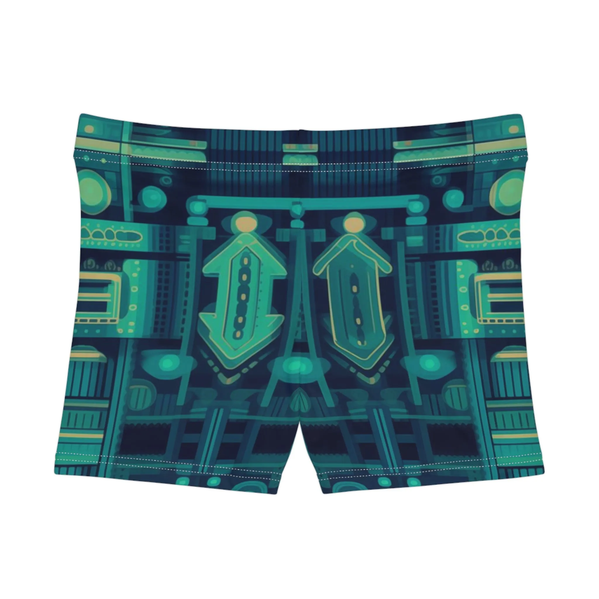 Workout Shorts - Annora Phalakasana Space Invader