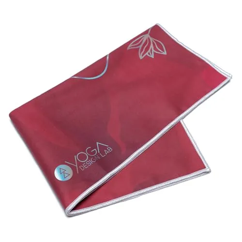 Yoga Design Lab Hand Towel Microfiber Size 15" x 24" Yoga Towel Yoga Rug Sports Training Towel (Iris)