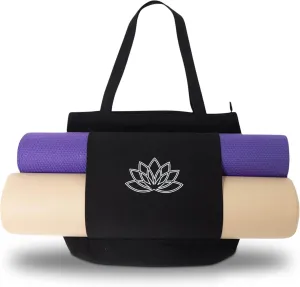 Yoga Mat Carrier - Women's Workout Bag - Gym Tote for Yoga Mat & Accessories