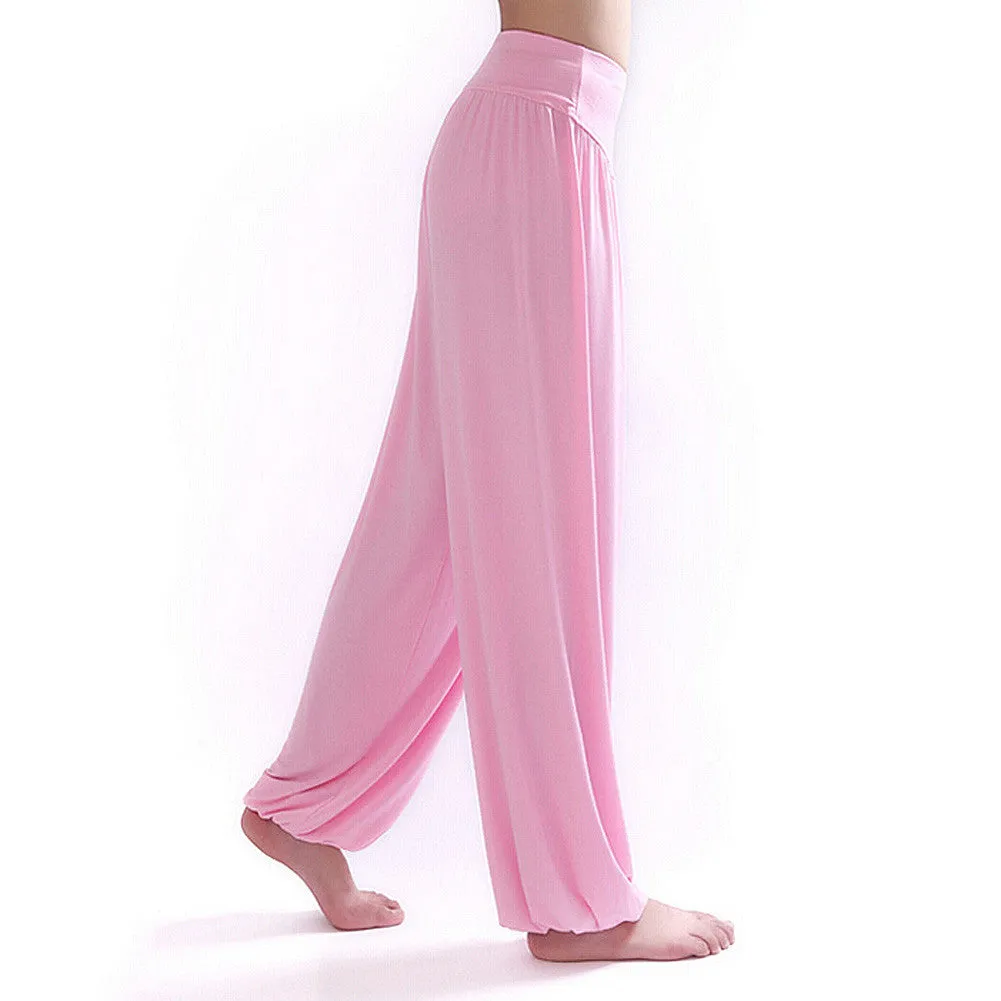 Yoga Pants Women Bloomers Dance Yoga TaiChi Full Length Pants Smooth Antistatic Pants B2C Shop