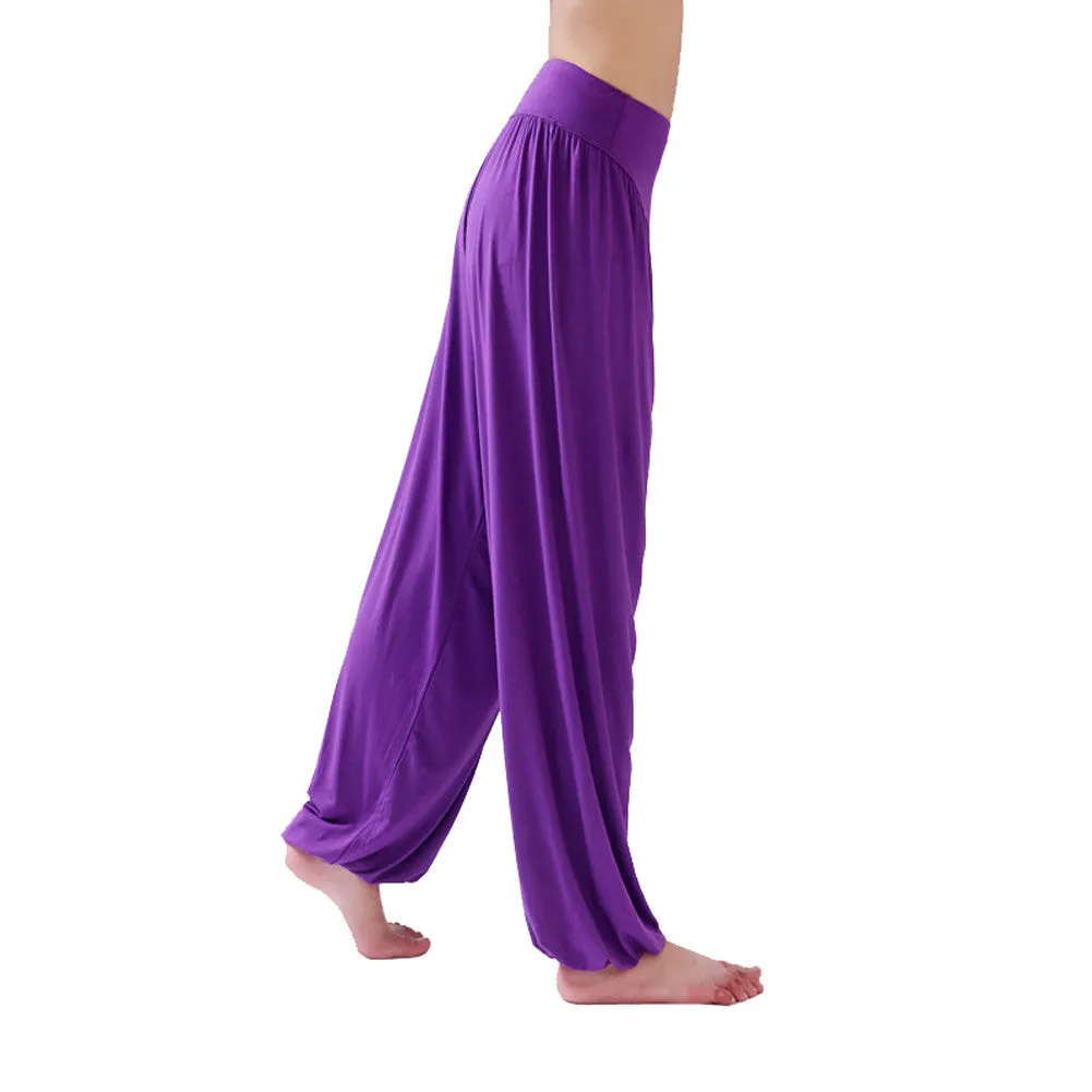 Yoga Pants Women Bloomers Dance Yoga TaiChi Full Length Pants Smooth Antistatic Pants B2C Shop