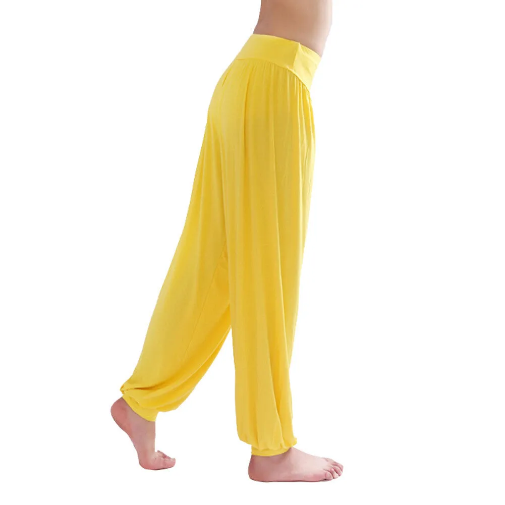 Yoga Pants Women Bloomers Dance Yoga TaiChi Full Length Pants Smooth Antistatic Pants B2C Shop