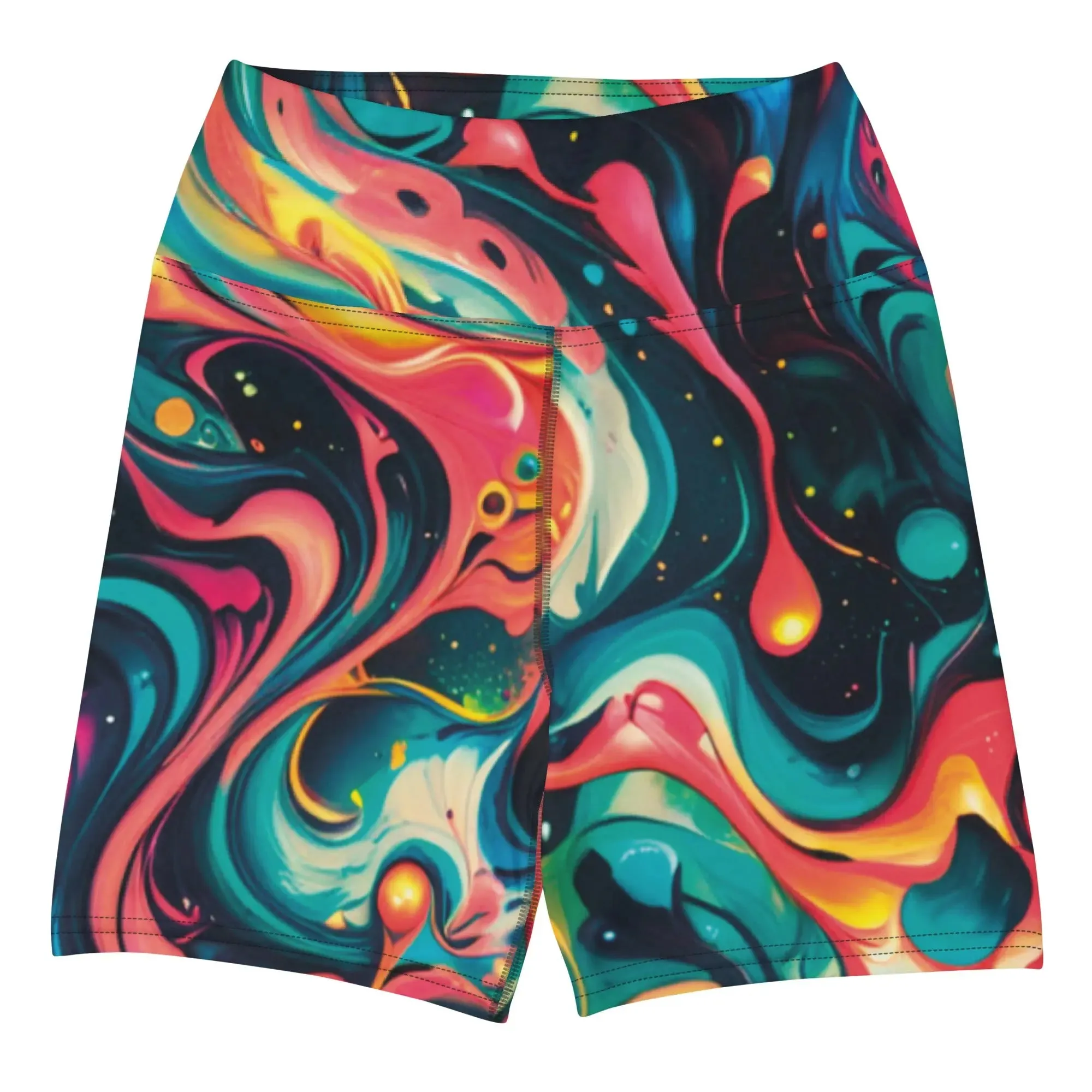 Yoga Shorts - Celestial Splash
