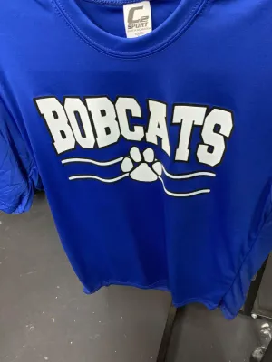 Youth Bobcats Blue Dry Fit